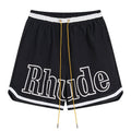 RHUDE Court logo-print woven Shorts