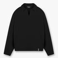 Represent Minimalist Solid Color Lapel Knit Sweater