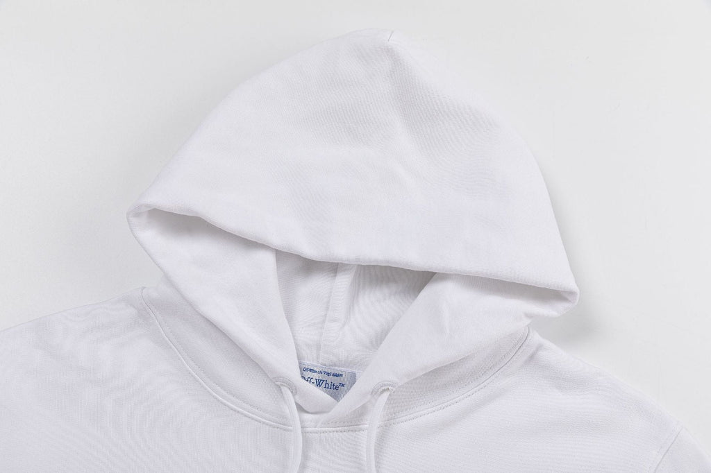 Off White Logo Drawstring Hoodie
