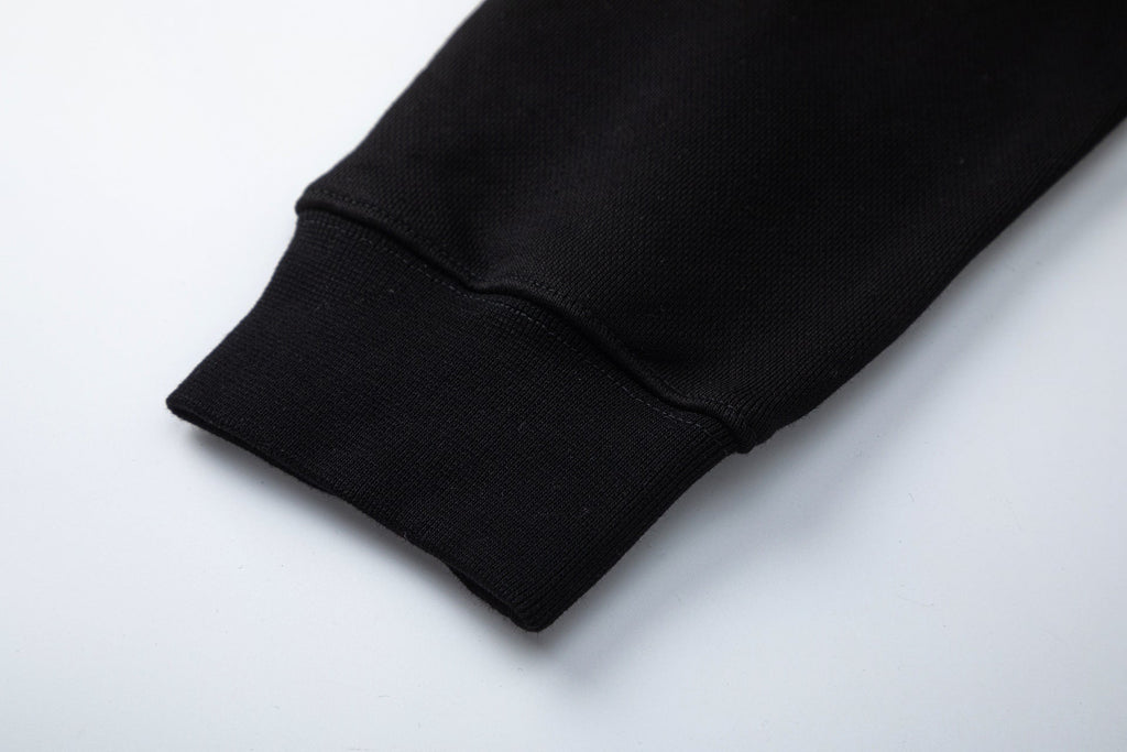 Off White Black Cotton Hoodie