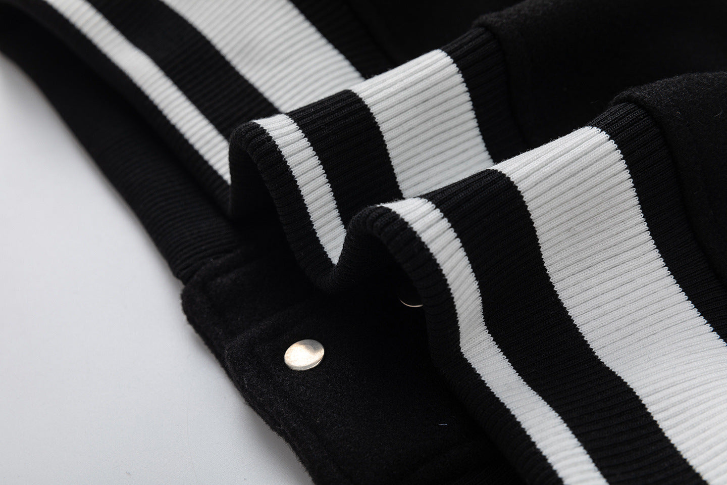 OFF WHITE Croco Lea Wool Varsity Jacket