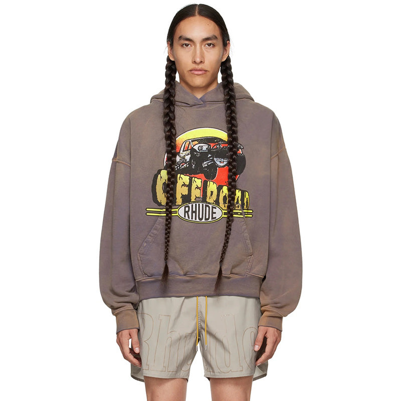 RHUDE Gray 'Off Road' Hoodie