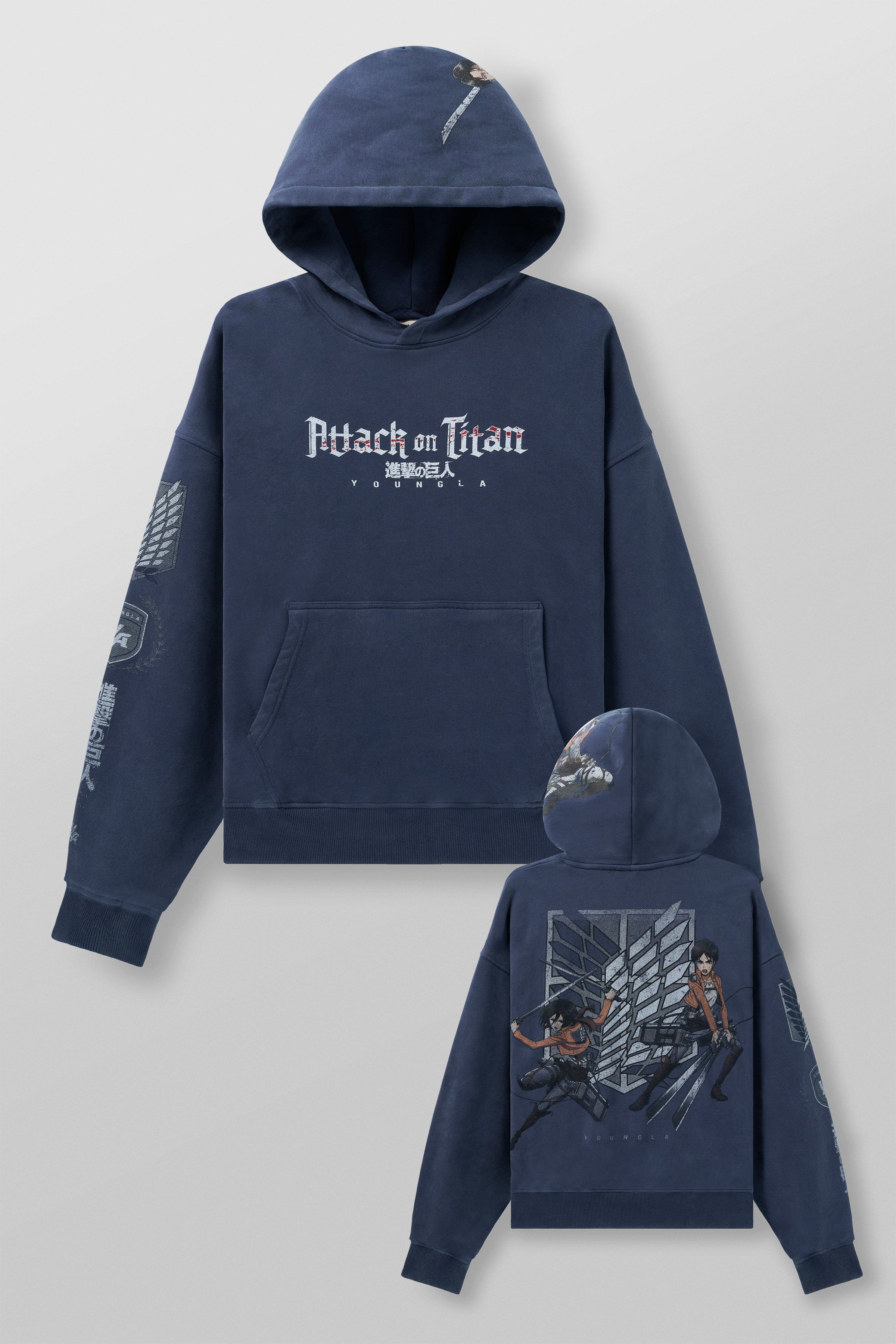 5129 - AOT?  x YLA Pullover Hoodies