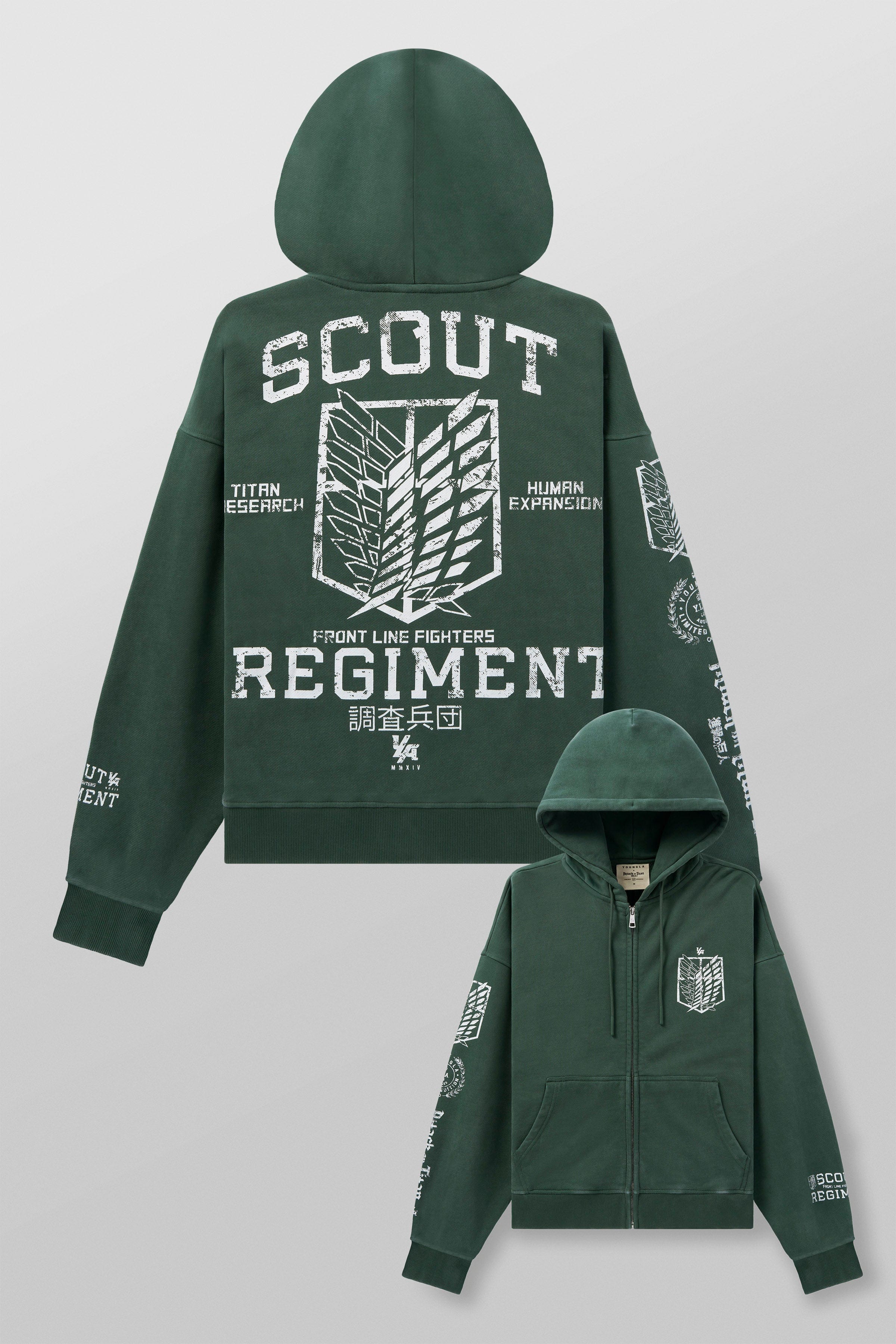 5138 - AOT?  x YLA Zip-Up Hoodies