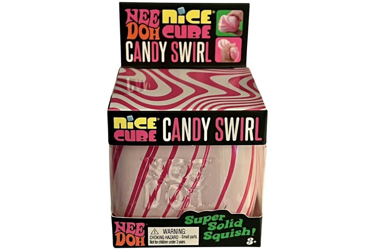 NeeDoh Candy Swirl Nice Cube Squishy Toy