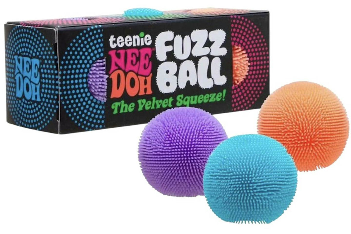 NeeDoh Teenie Fuzz Ball Squishy Toys - 3-Pack