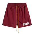 RHUDE embroidered tie elastic track shorts