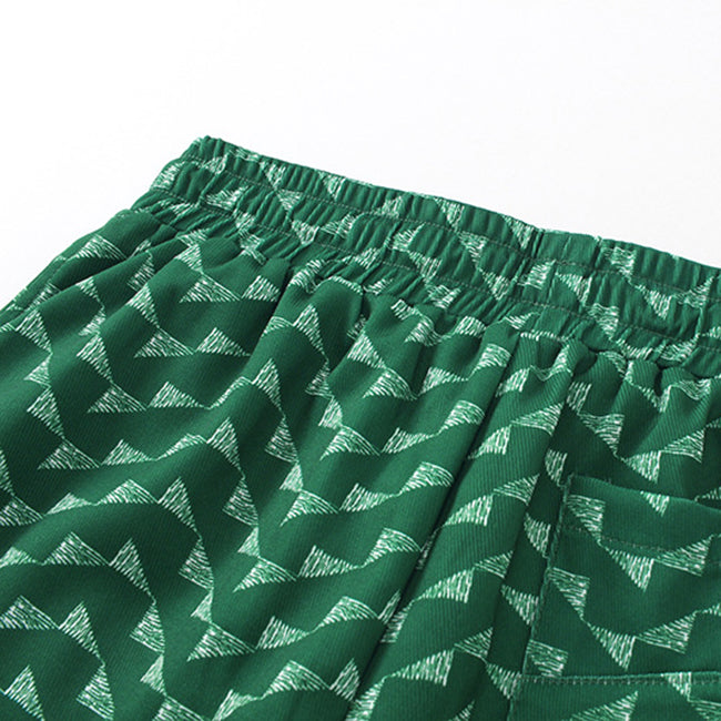 Rhude Letter Embroidered Hip Hop  Casual Split Shorts