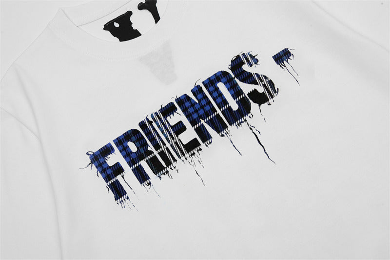 VLONE Plaid Cloth Logo T-Shirt