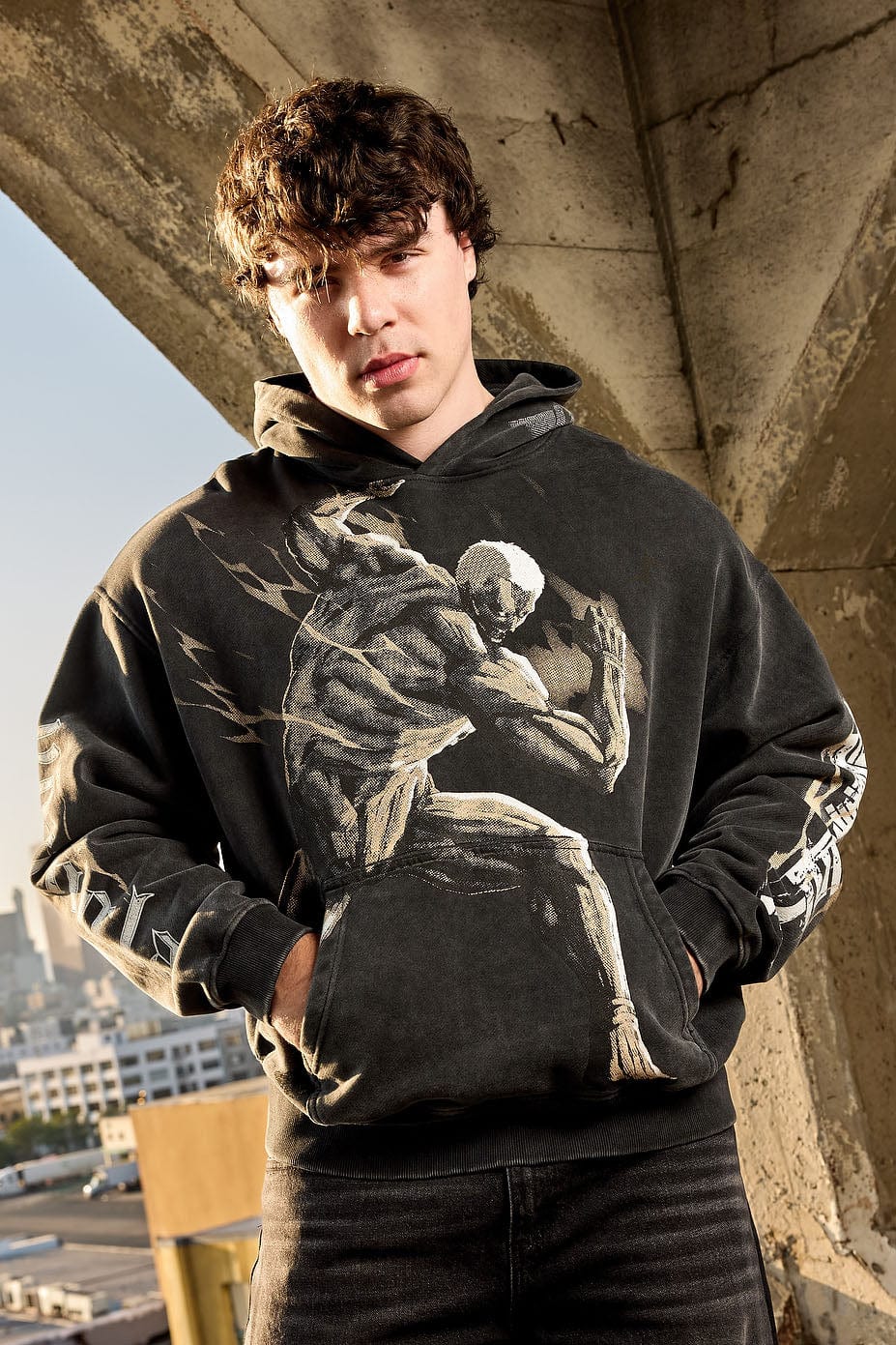 5129 - AOT?  x YLA Pullover Hoodies